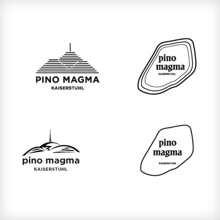 Pino Magma Prozess Logoentwicklung noch ein paar Logos