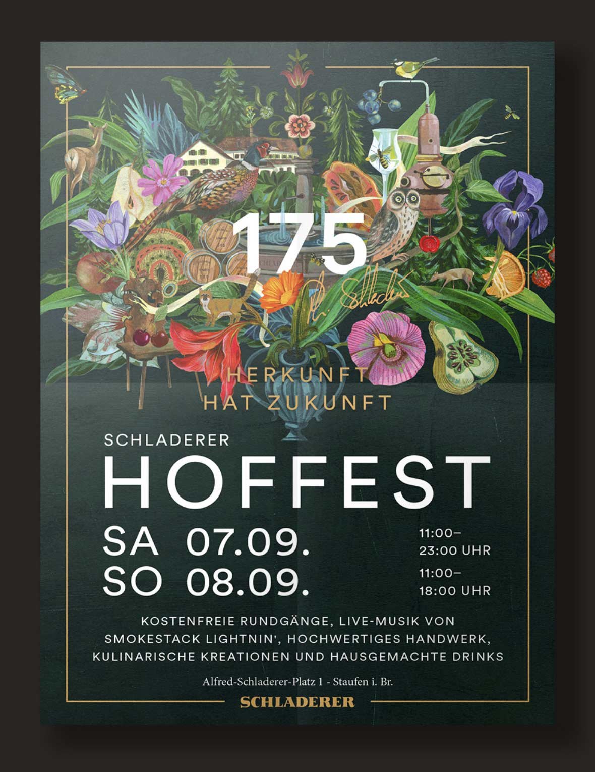 Plakat für das Hoffest